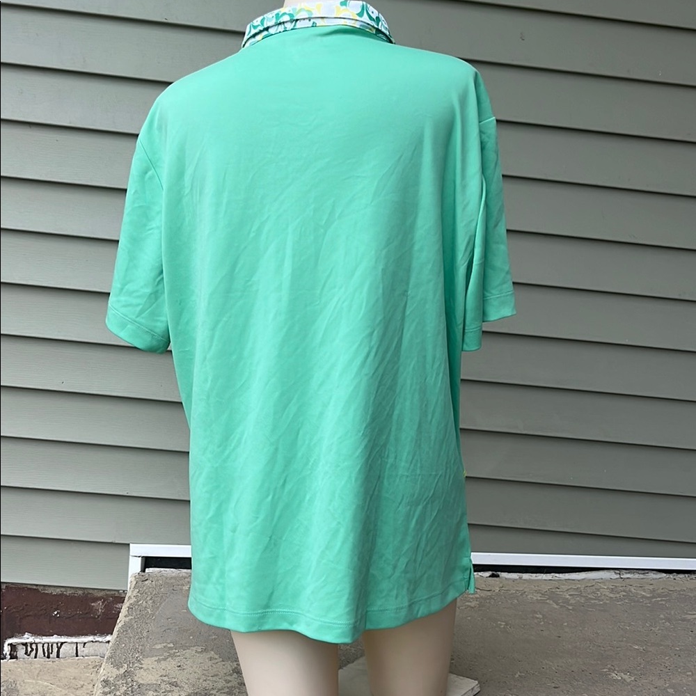 New Monterey Bay Green Short Sleeve Blouse - Picture 12 of 16